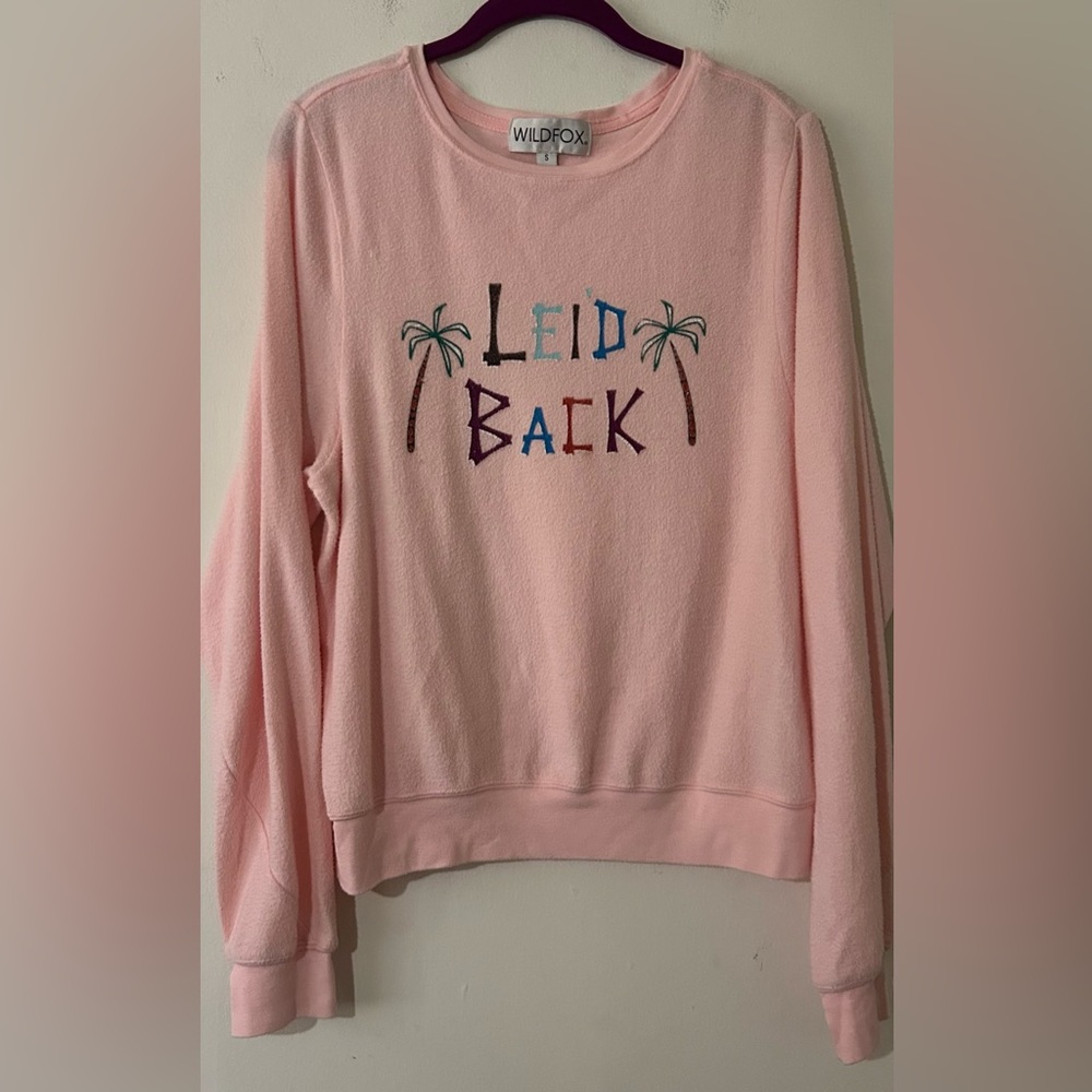 Wildfox Pink 'Laid Back' Women's Sweater